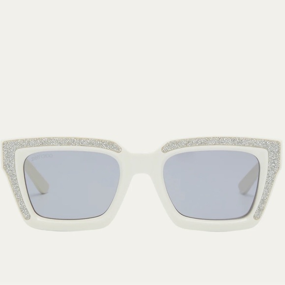 JIMMY CHOO Swarowski Crystal Authentic Panel Plastic Rectangle - Picture 1 of 5